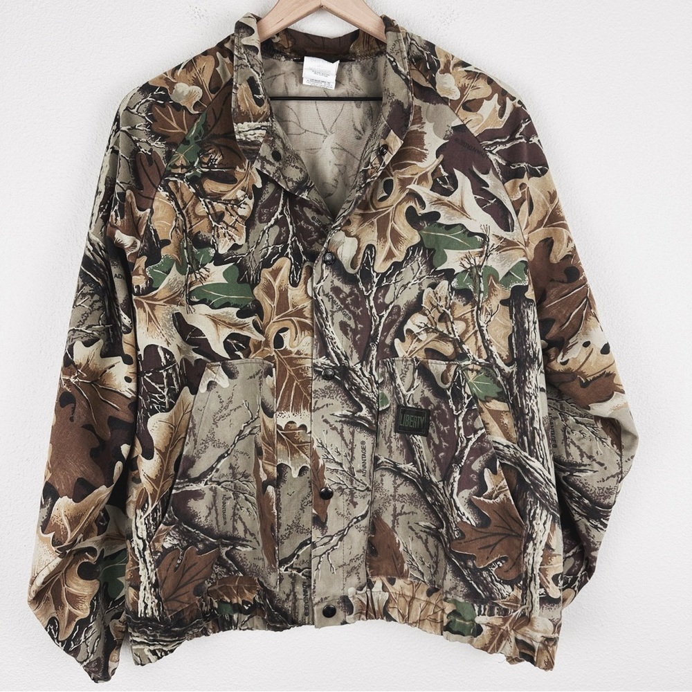 Vintage Liberty Camouflage Hunting Jacket Advantage Light Weight USA Made